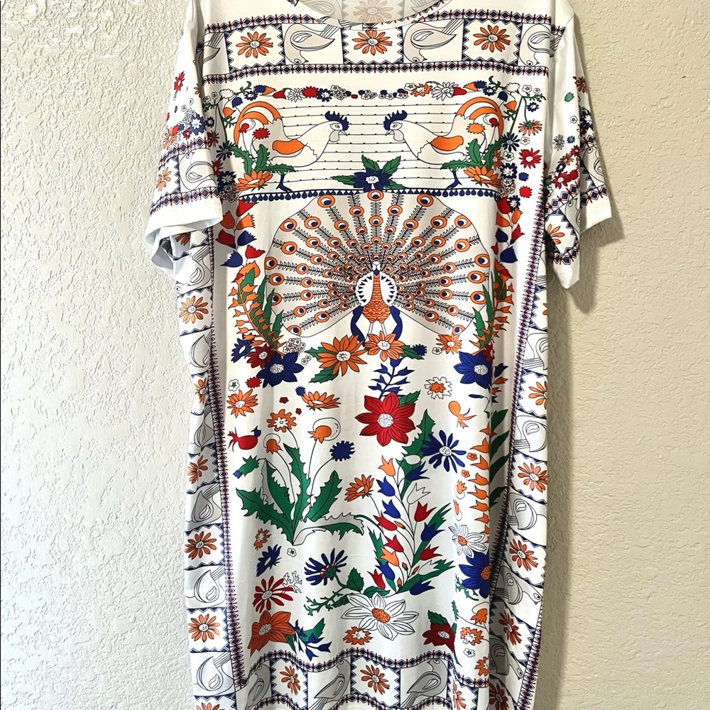 Silky Rooster Dress. Worn once.